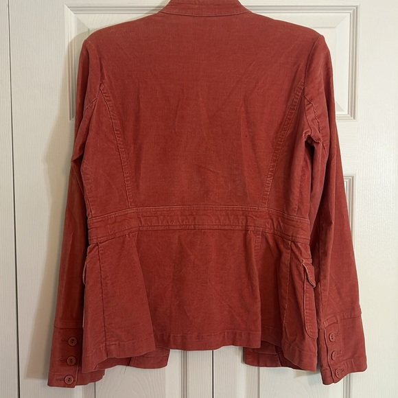 Axcess Liz Claiborne size 4 Peach Pink Y2K Corduroy Jacket J1 - Picture 4 of 7